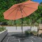 Pure Garden 10Ft Outdoor Tilting Umbrella and Base, Terracotta 50-100-TCB - alternate 1